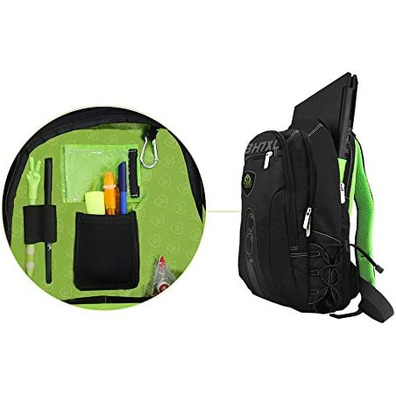 17 '' Keep Out BK7GXL Black/Green Laptop Backpack