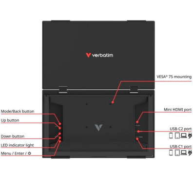 Verbatim Duo Essentials 15.6 "+ 15.6" Full HD