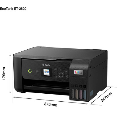 Epson Rechargeable Multifunction Ecotank ET-2820 Black WiFi