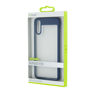 Muvit Case Crystal Bump Huawei P20 Blue