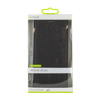 Muvit Folio Xiaomi Mi A2 Stand   Card Holder Black