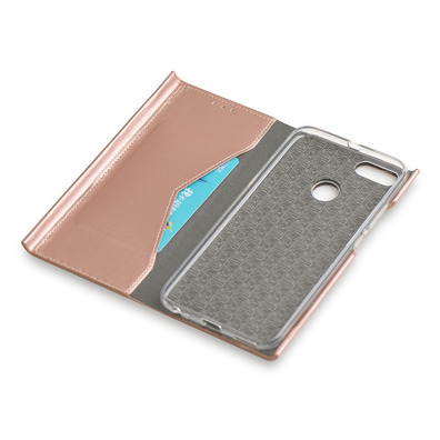 Muvit Case Folio xiaomi Redmi Mi A1 Function Support + Pink Gold Card