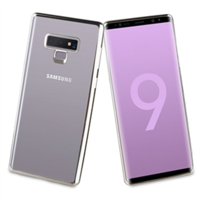 Cover Samsung Galaxy Note 9 Bling Transparent Silver Frame