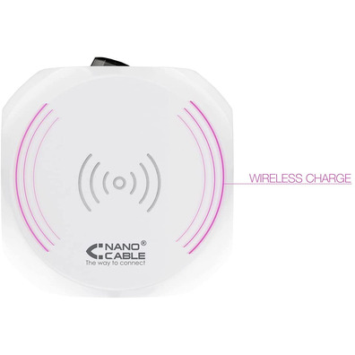 Nanocable 3-socket Base/4 USB/Wireless Charging