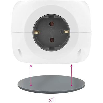 NanoCable Reglete 3 Enchufes and 4 White USB sockets