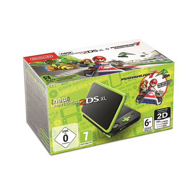 New Nintendo 2DS XL Lime Green   Mario Kart 7 (pre-installed)