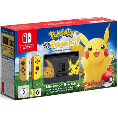 Nintendo Switch Pokemon Edition: let's go Pikachu   Pokeball plus ed ltd