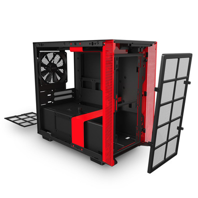 NZXT Case MINI ITX H210 Black-Red