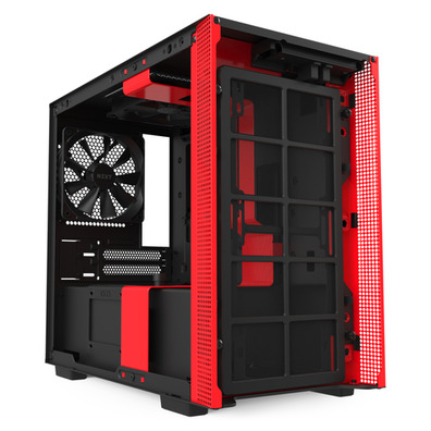 NZXT Case MINI ITX H210 Black-Red