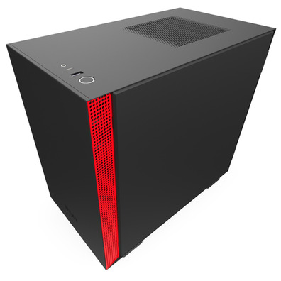 NZXT Case MINI ITX H210 Black-Red