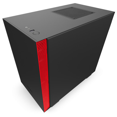 NZXT Case MINI ITX H210 Black-Red