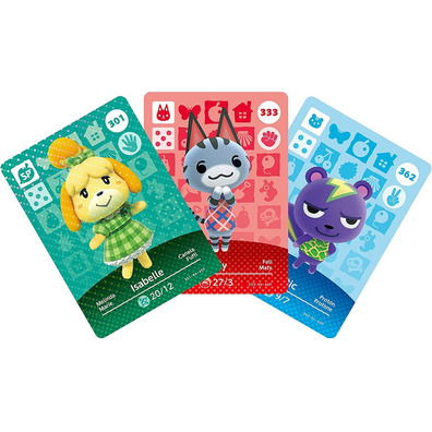 Pack 3 Amiibo Animal Crossing Cards (Series 4) Switch