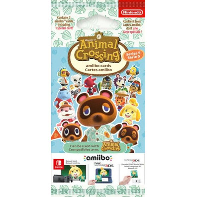 Pack 3 Amiibo Animal Crossing Cards (Series 5) Switch