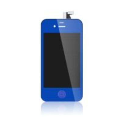 Full Screen for iPhone 4S Metallic Blue