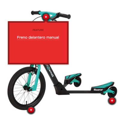 Skateboard Razor DeltaWing