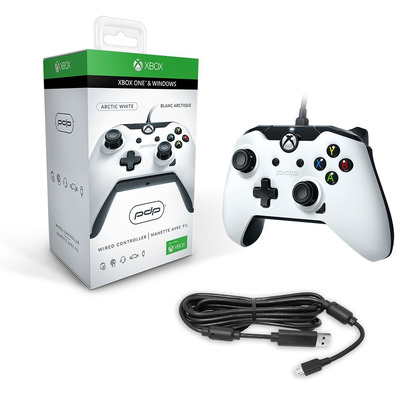 PDP Command Artic White Xbox One With Cable