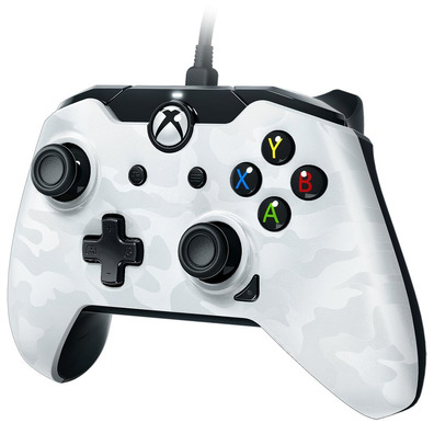 PDP MANDO WITH CABLE White Camouflage (XBOX ONE / PC) OFFICIAL