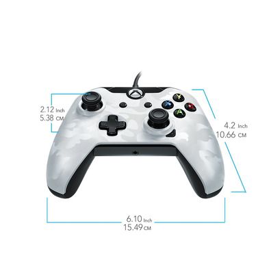 PDP MANDO WITH CABLE White Camouflage (XBOX ONE / PC) OFFICIAL