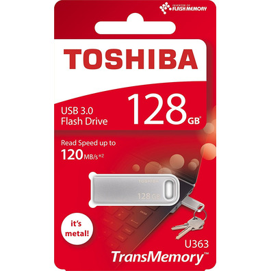 Pendrive 128gb usb3.0 toshiba metalic