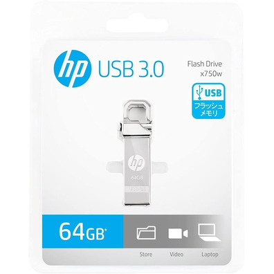 Pendrive HP X750W USB 3.1 64GB Silver