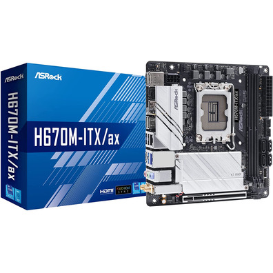 Asrock Base Plate 1700 H670M ITX/AX DDR4