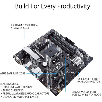 Asus Prime B450M-A II AM4 Base Plate