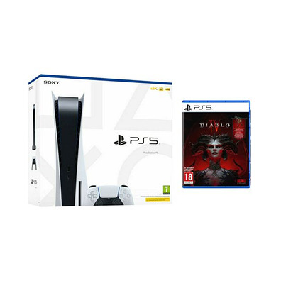 Playstation 5 with reader + DualSense + Diablo IV