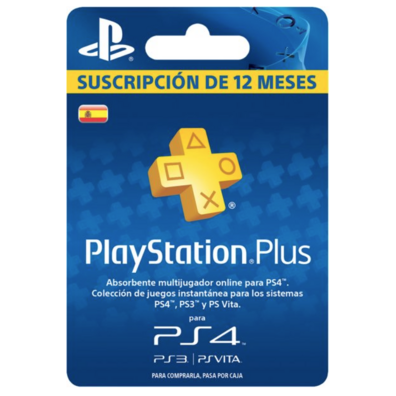 PLAYSTATION PLUS SUSCRIPTION OF 12 MONTHS (PS4 / PS3 / PS VITA)