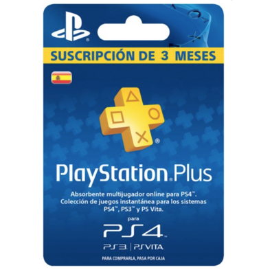 PLAYSTATION PLUS SUSCRIPTION OF 3 MONTHS (PS4 / PS3 / PS VITA)