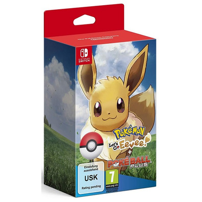 Nintendo Switch Pokemon Let's Go Eevee!   Poke Ball Plus