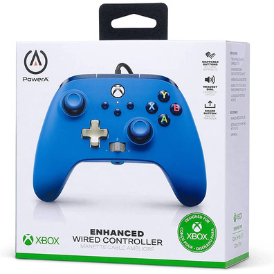Power A Enhanced Wired Controller Blue (Xbox One/Xbox Series X/S)