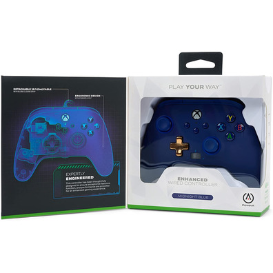 Power A Enhanced Wired Controller Midnight Blue (Xbox One/Xbox Series X/S)