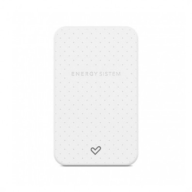 Powerbank Energy System 5000 mAh with White Integrated Cable