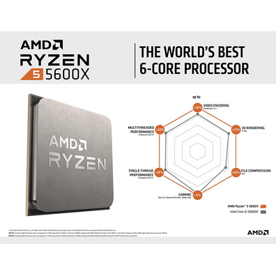 AMD Ryzen 5 5600X 4.6 Ghz AM4 Processor