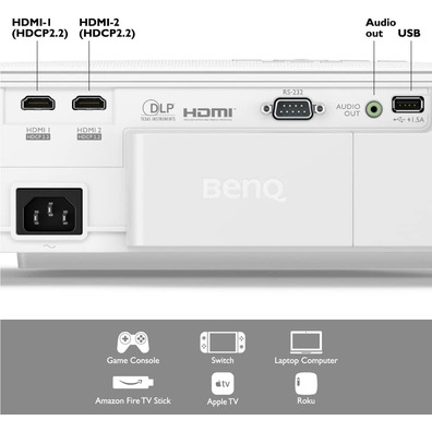 Benq W1800 2000 Ansi Lumen 4K DLP 3D projector