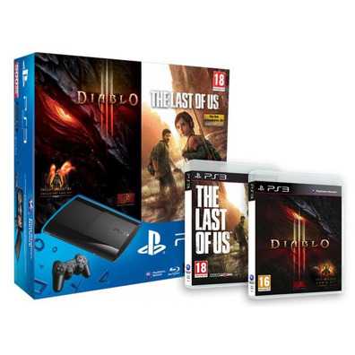 PS3 Super Slim 500Gb + Diablo III + The Last of Us