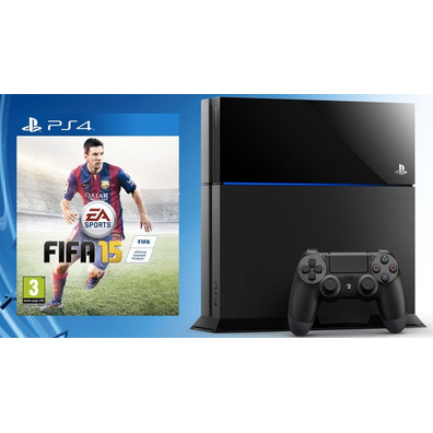 Console Playstation 4 (500 GB) + FIFA 15