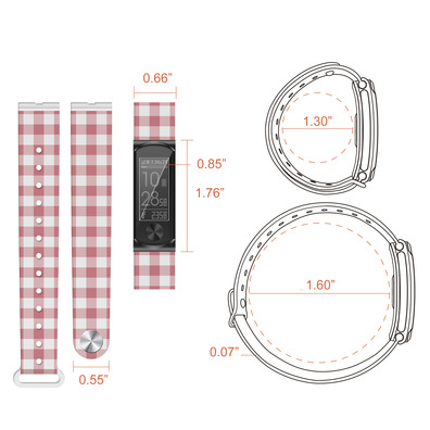 Bracelet Leotec Smartband Cool HR Cloth Pink