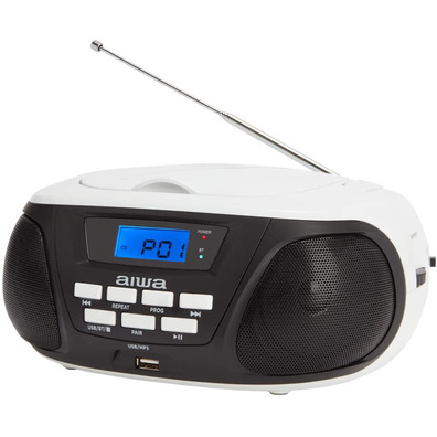 Radio CD Aiwa Boombox BBTU-300BW Black