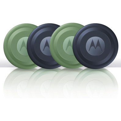 GPS Tracker Motorola Moto Tag 2.0 Pack 4 Blue and Green