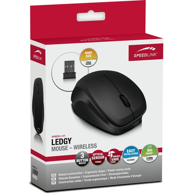 Wireless mouse LEDGY Speedlink Black