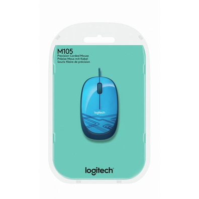 Logitech M105 1000DPI Blue USB Mouse