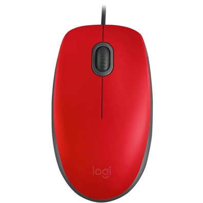 Logitech M110 Silent Mouse Red 1000 DPI Mouse