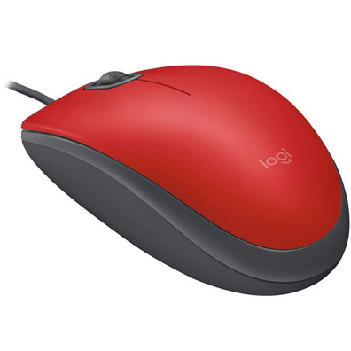 Logitech M110 Silent Mouse Red 1000 DPI Mouse