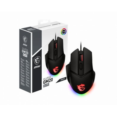 MSI Clutch GM20 Optical 6400 DPI Mouse