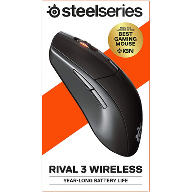 Mouse Steelseries Rival 3 18000DPI Black Optical Wireless