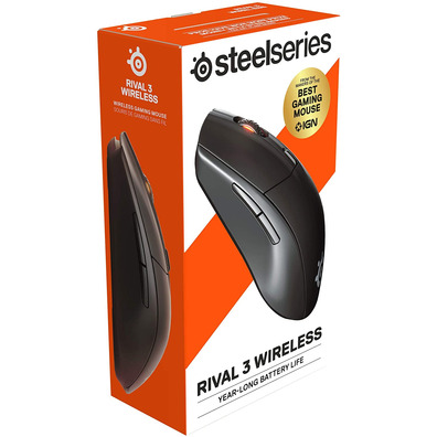 Mouse Steelseries Rival 3 18000DPI Black Optical Wireless