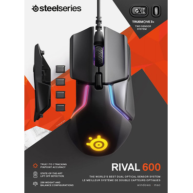 Mouse Steelseries Rival 600 12000 CPI