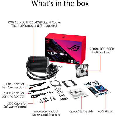 Liquid Cooling Asus RoG Strix LC II 120 ARGB Intel/AMD