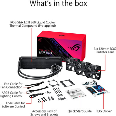 Liquid Cooling Asus RoG Strix LC II 360 Intel/AMD